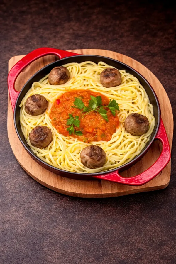 Köfteli Spagetti Makarna