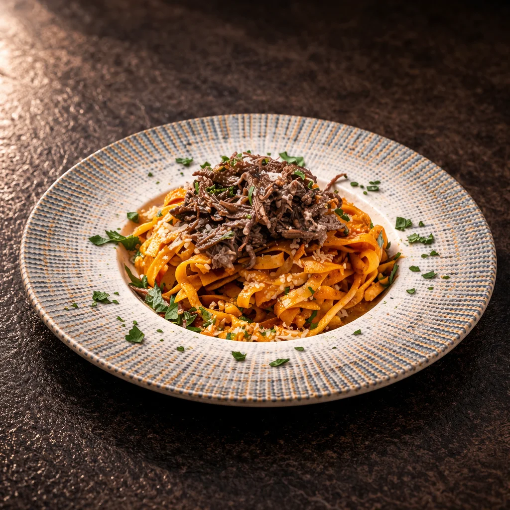 Kaburga Etli Linguine