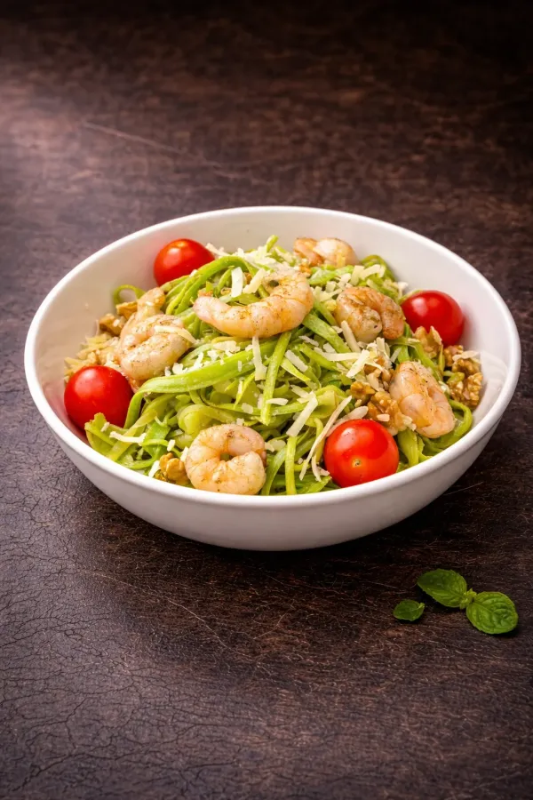 Karidesli Kabak Spagetti