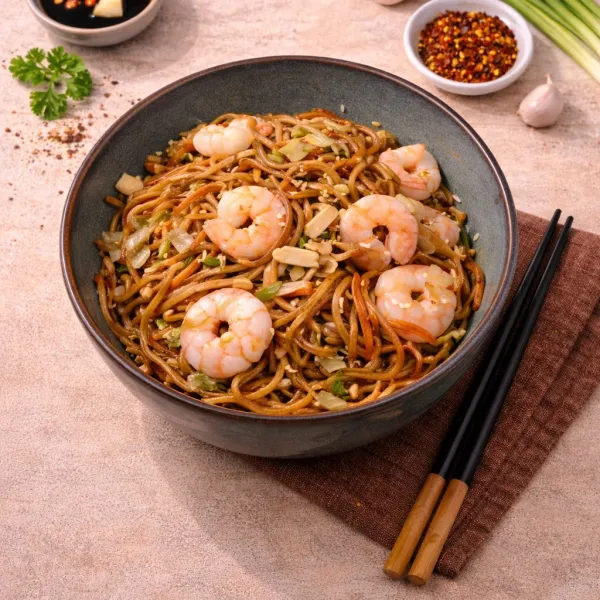 Karidesli Noodle