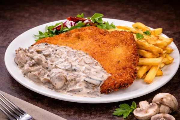 Mantar Soslu Schnitzel