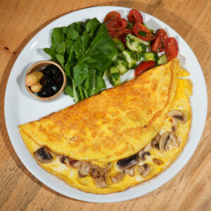 Kaşarlı & Mantarlı Omlet