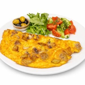 Patates & Mantarlı Omlet